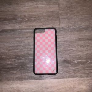 Pink and White Wild Flower Case iphones 7/8+